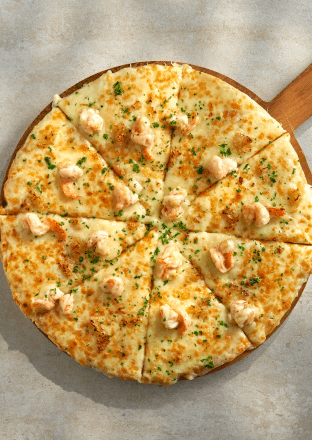 Garlic Shrimp Pizza